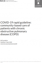 COVID-19 rapid guideline: community-based care of patients with chronic obstructive pulmonary disease (COPD): NICE guideline [NG168]
